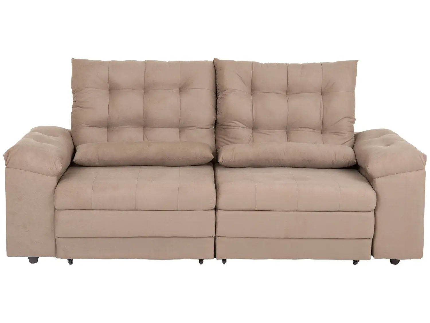 Sofá 3 Lugares Retrátil Reclinável Suede Phormatta Colômbia SMP - Imagem 2