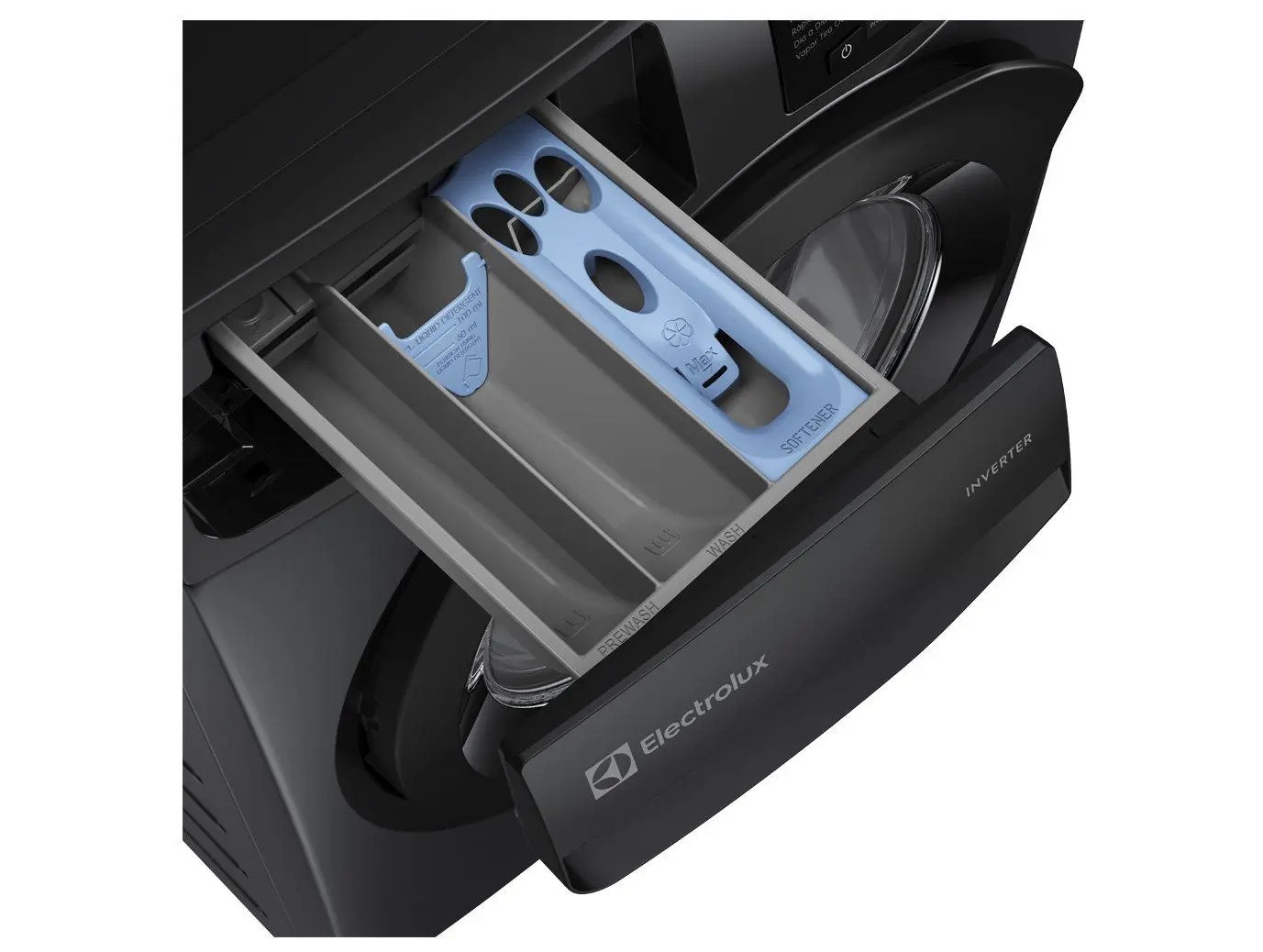 Lavadora de Roupas Electrolux Inverter 12kg Cesto Inox 8 Programas de Lavagem Água Quente Cinza Ônix LFC12 110/220V - Imagem 3
