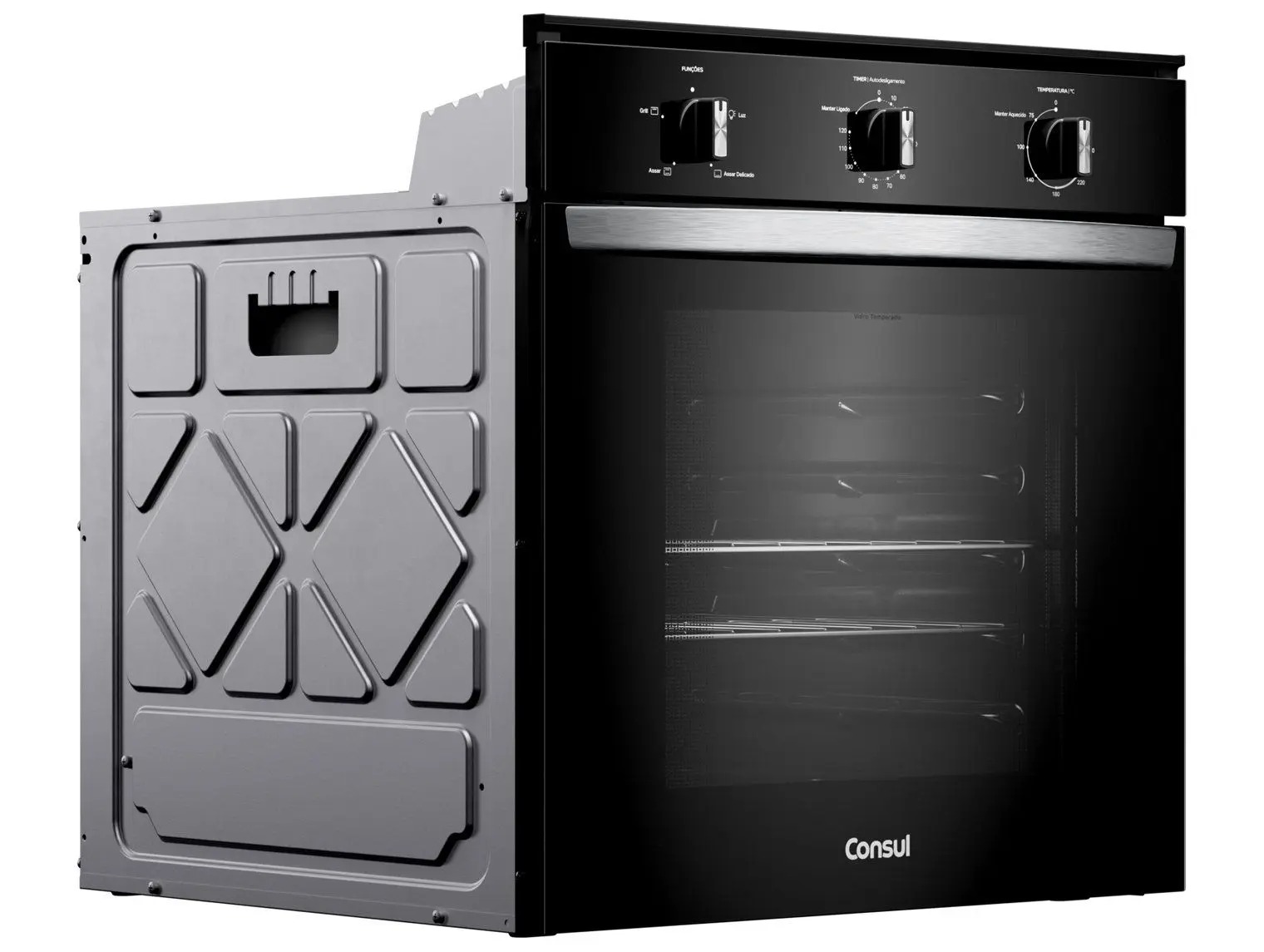 Forno de Embutir Elétrico Consul 84 Litros Preto com Timer Autodesligamento e Grill - COB84BE 110/220V - Imagem 5