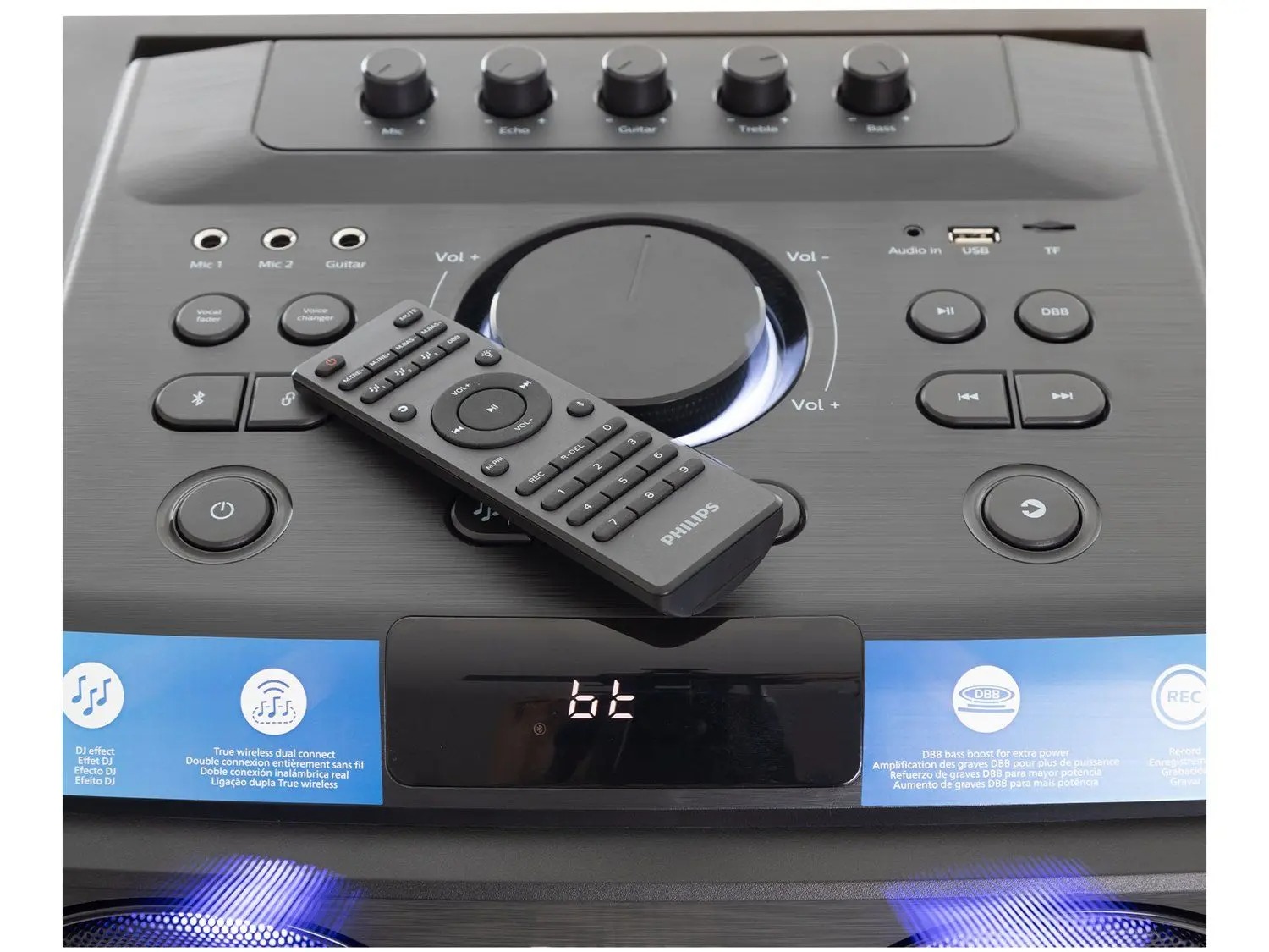 Caixa de Som Torre Philips TAX5509/78 Party Speaker 2400W - Imagem 2