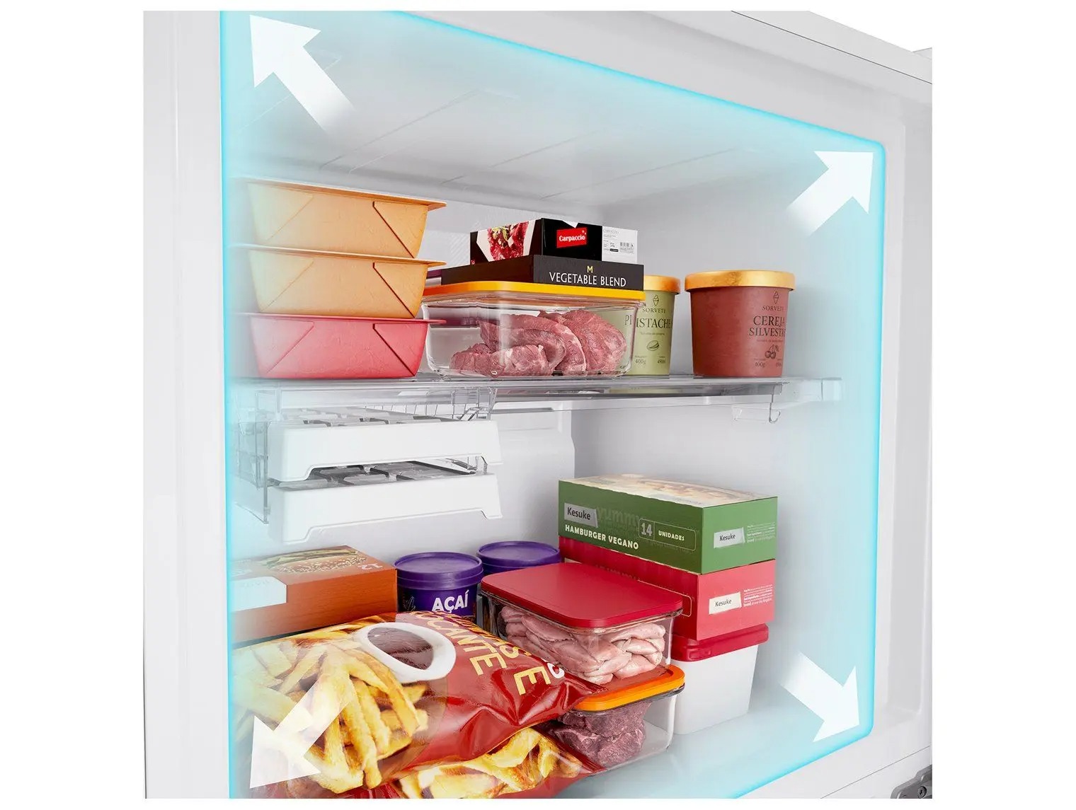 Geladeira/Refrigerador Brastemp Frost Free Duplex Branco 512L BRM62AB Bivolt - Imagem 2