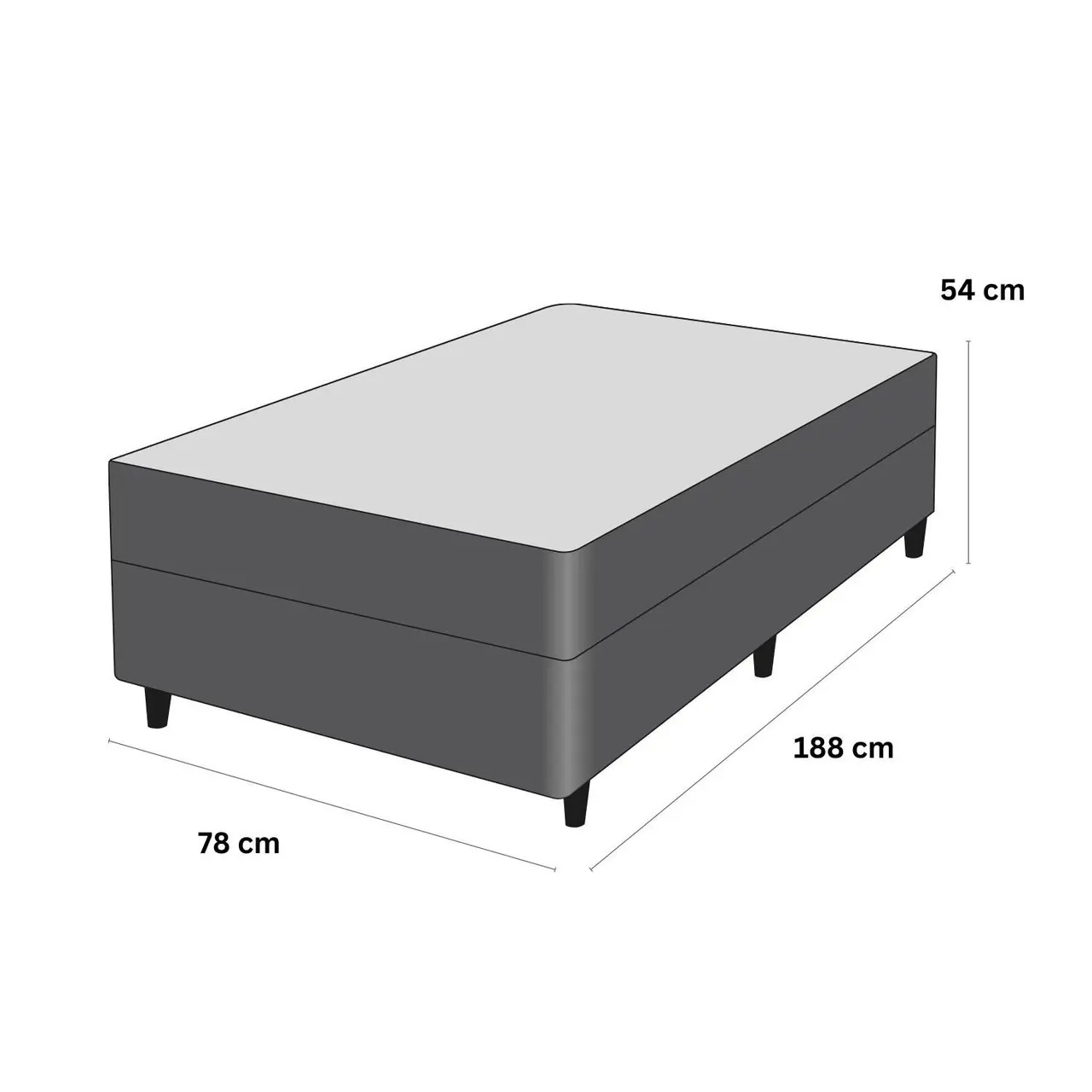 Cama Box e Colchão Poli D28 - Solteiro (78x188)- Ortoclass - Ortobom - Imagem 8