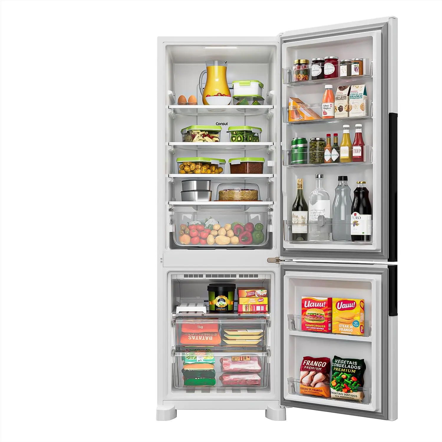 Geladeira Frost Free Duplex 399 Litros Consul com Freezer Embaixo - CRE45MB 110/220V - Imagem 3