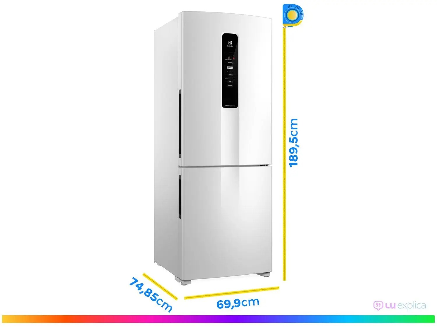 Geladeira/Refrigerador Electrolux Frost Free Inverse Branca 490L Efficient AutoSense IB7 110/220V - Imagem 5