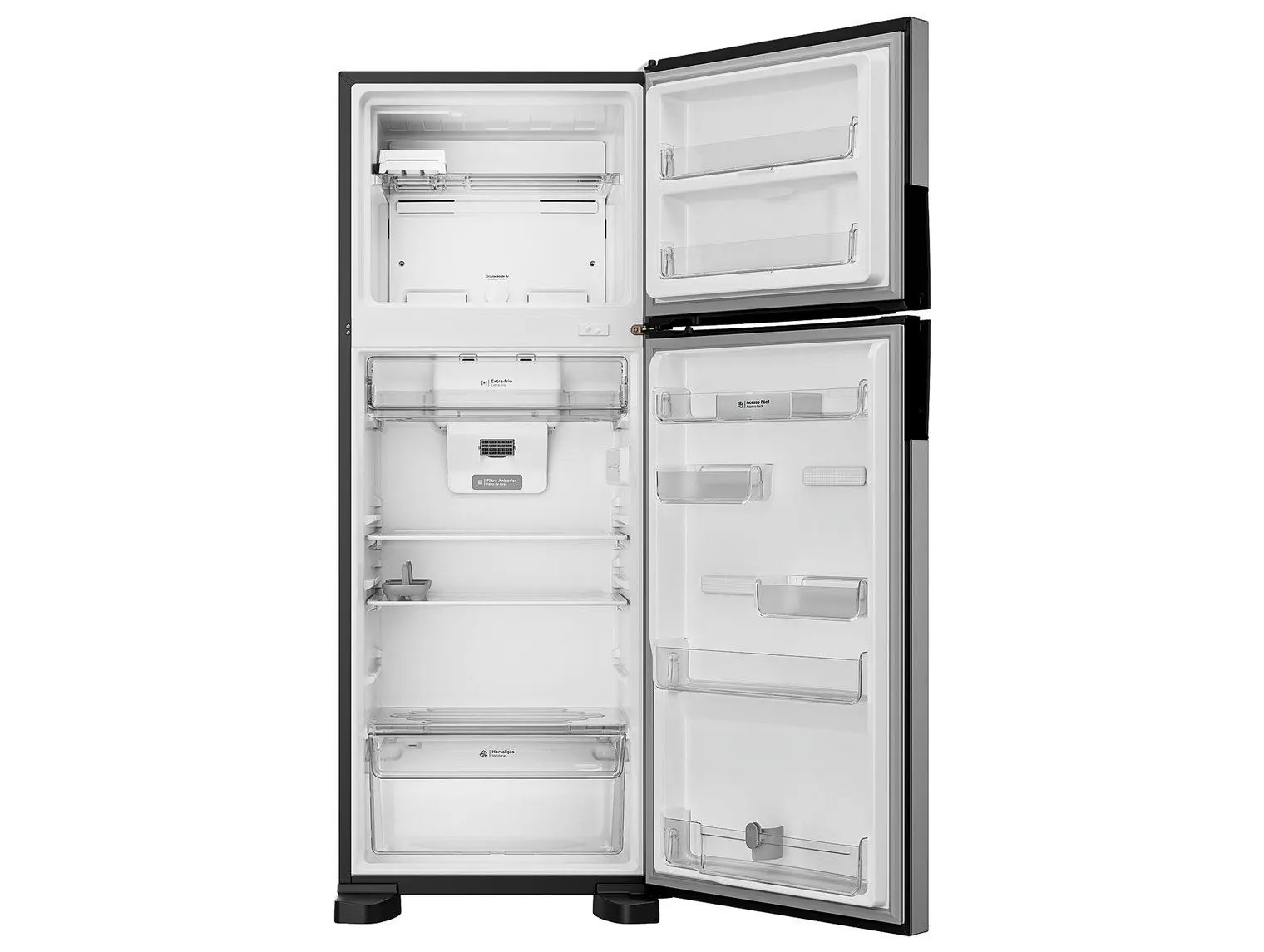 Geladeira/Refrigerador Consul Frost Free Inox Duplex 455L CRM53MK 110/220V - Imagem 4