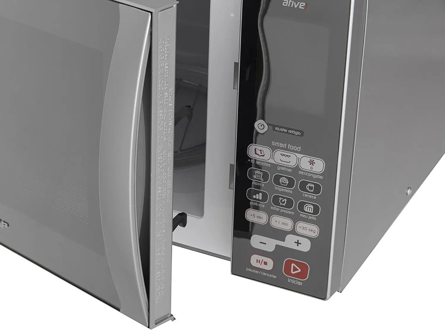 Micro-ondas Brastemp 38 Litros cor Inox Espelhado com Grill - BMJ38AR 110/220V - Imagem 7