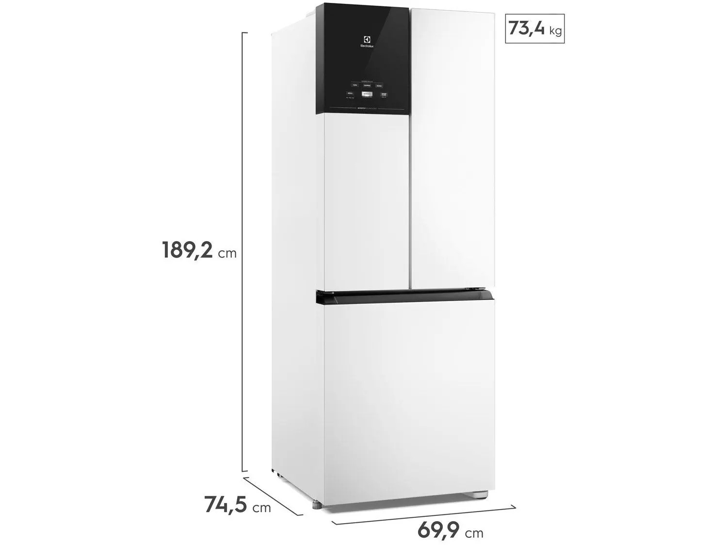 Geladeira Electrolux Frost Free Inverter 484L Efficient AutoSense 3 Portas Branca (IM7) 110/220V - Imagem 5