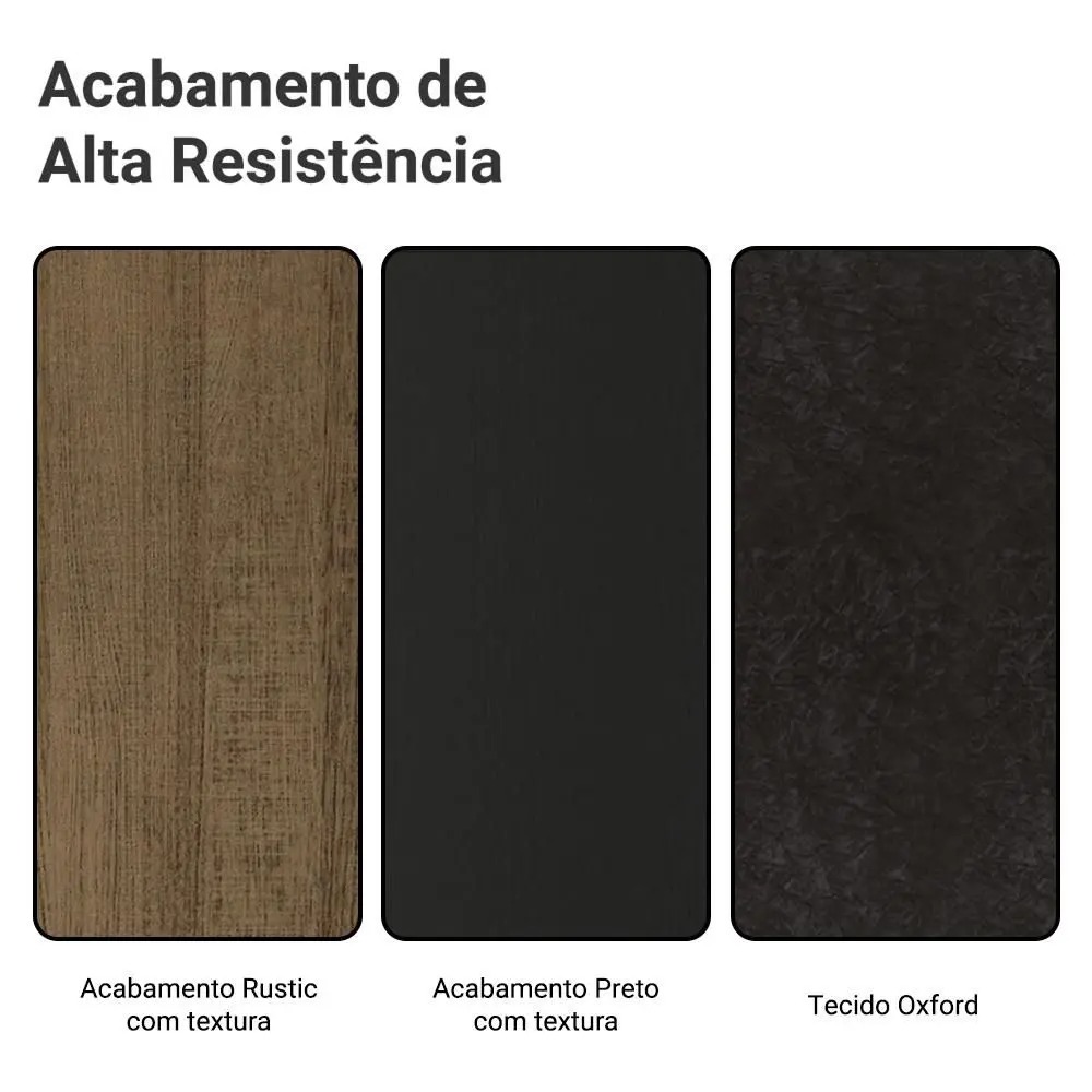 Conjunto Sala de Jantar Mesa Tampo de Vidro 4 Cadeiras Anne Madesa - Imagem 9