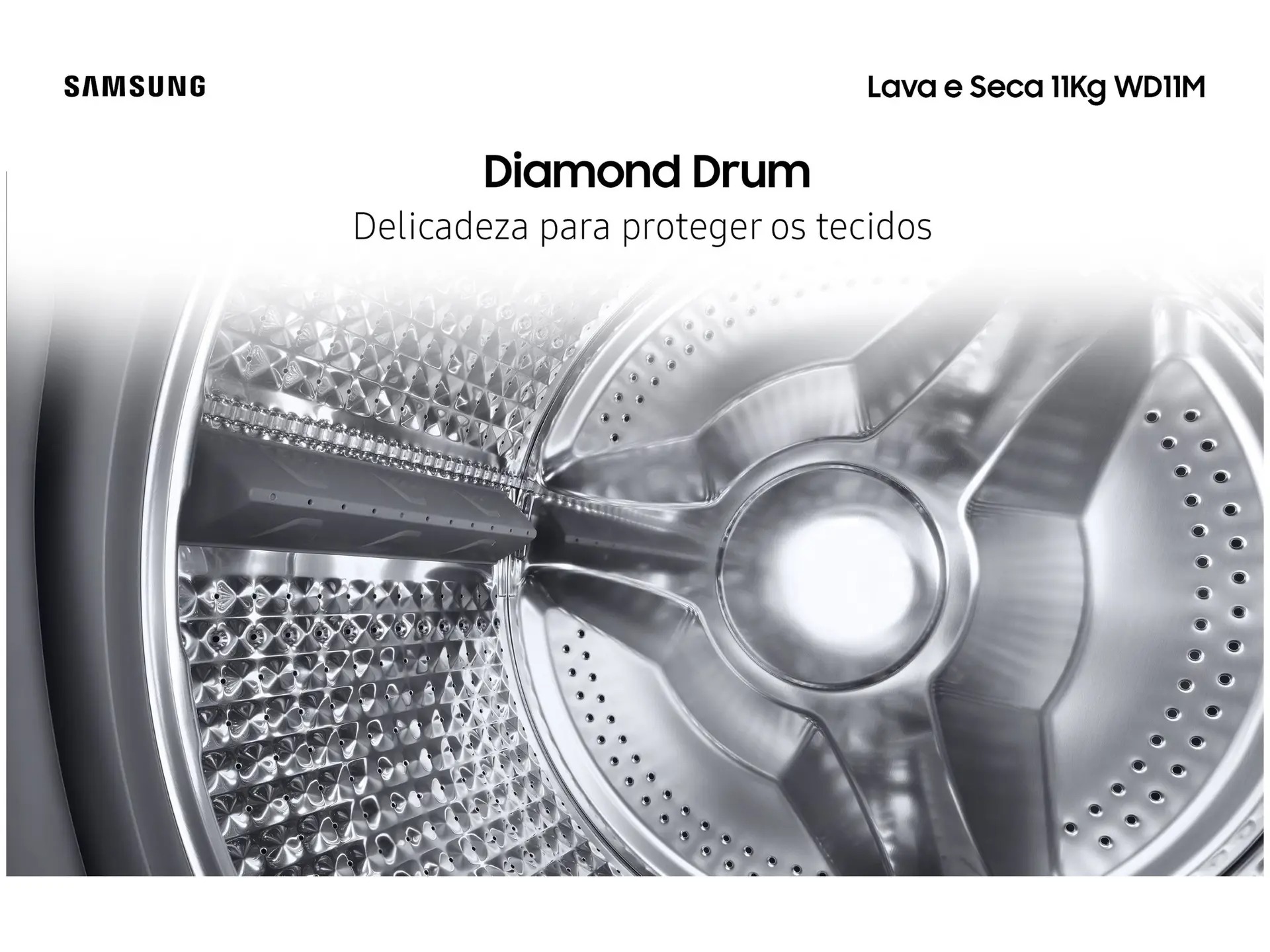 Lava e Seca Samsung WD11M com Digital Inverter WD11M4473PW Branca 11/7kg 110/220V - Imagem 8