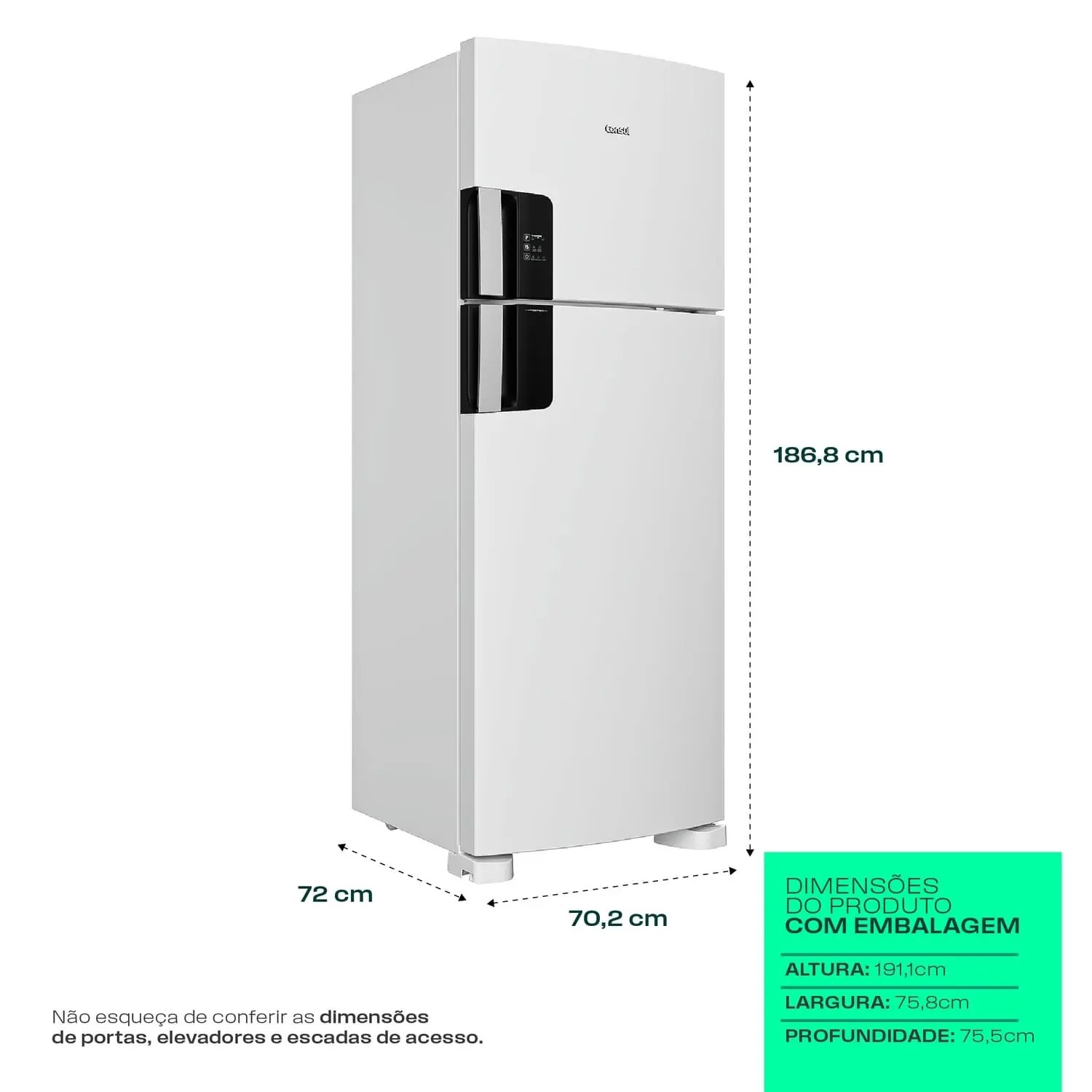 Geladeira Frost Free Duplex Consul 455 Litros Branca - CRM56MB 110/220V - Imagem 3