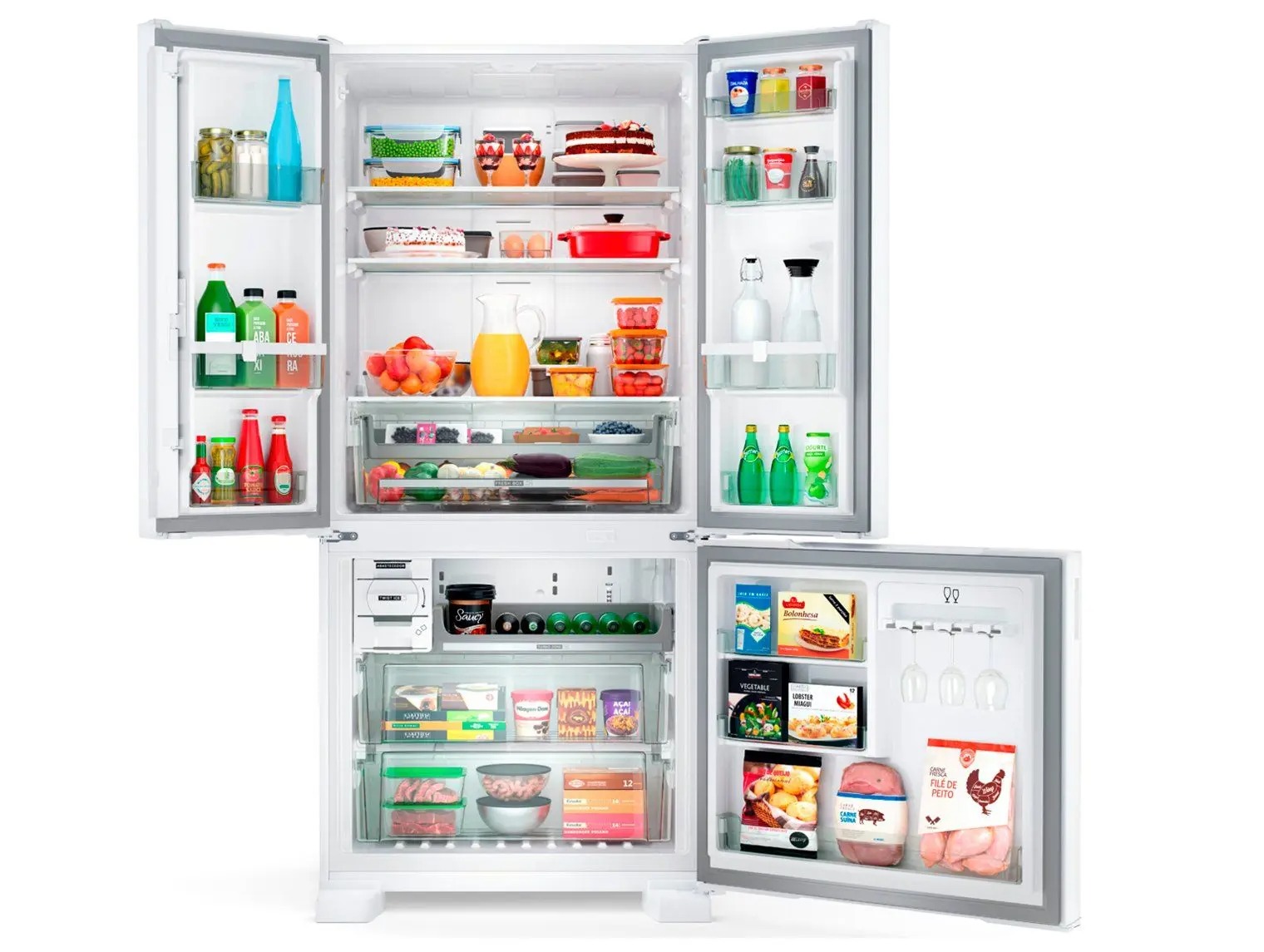 Geladeira Brastemp Frost Free French Door Branca 554L BRO85AB 110/220V - Imagem 4