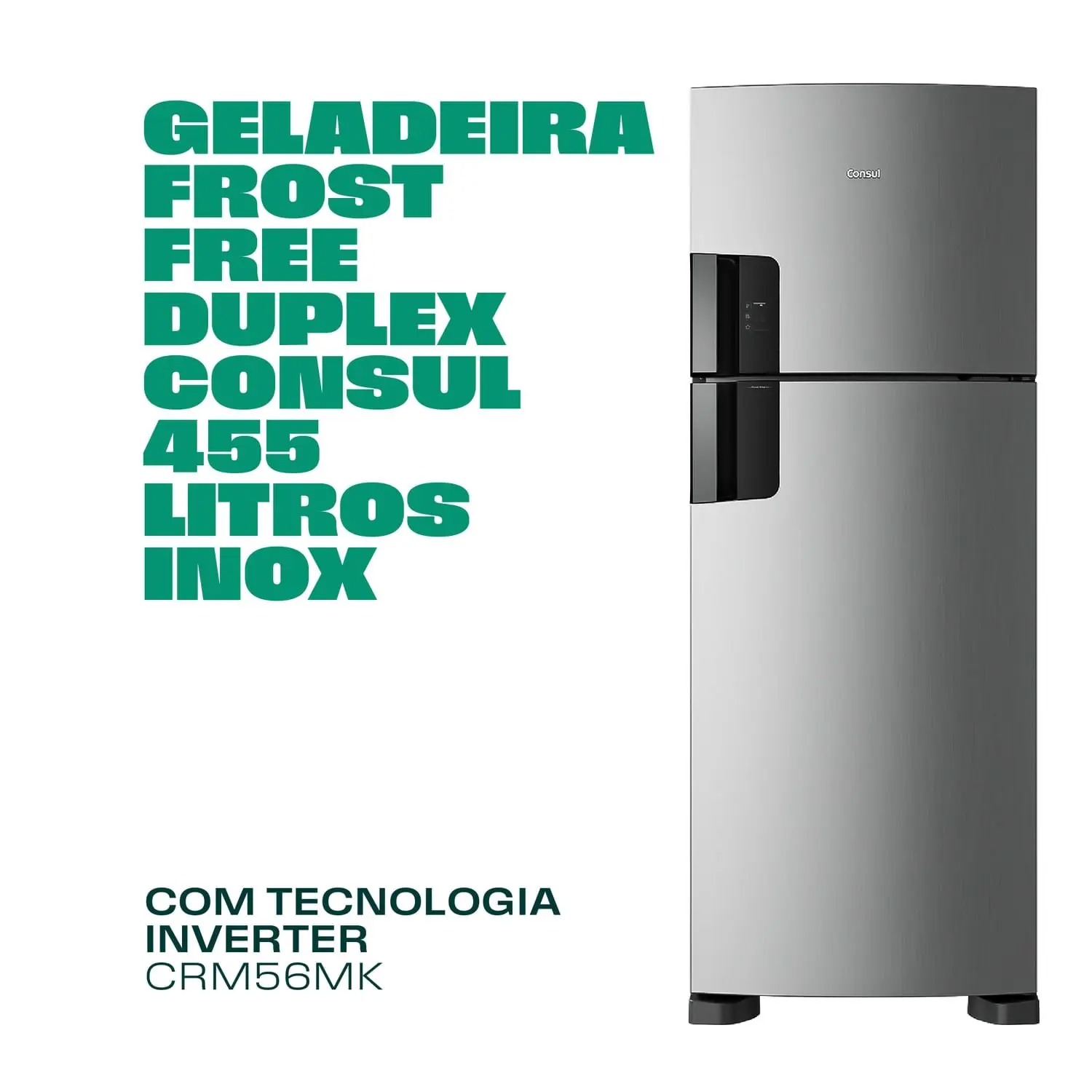 Geladeira Frost Free Duplex Consul 455 Litros Inox - CRM56MK 110/220V - Imagem 6