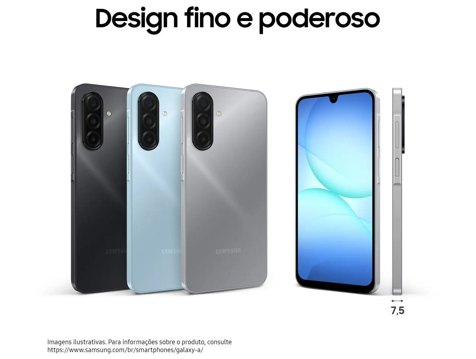 Smartphone Samsung Galaxy A17 4G 6.7 128GB 4GB Câmera Tripla - Samsung Celular - Imagem 3