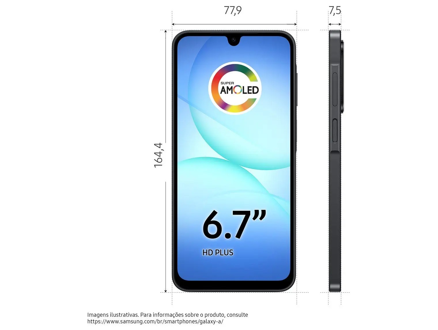 Smartphone Samsung Galaxy A17 4G 6.7 128GB 4GB Câmera Tripla - Samsung Celular - Imagem 5
