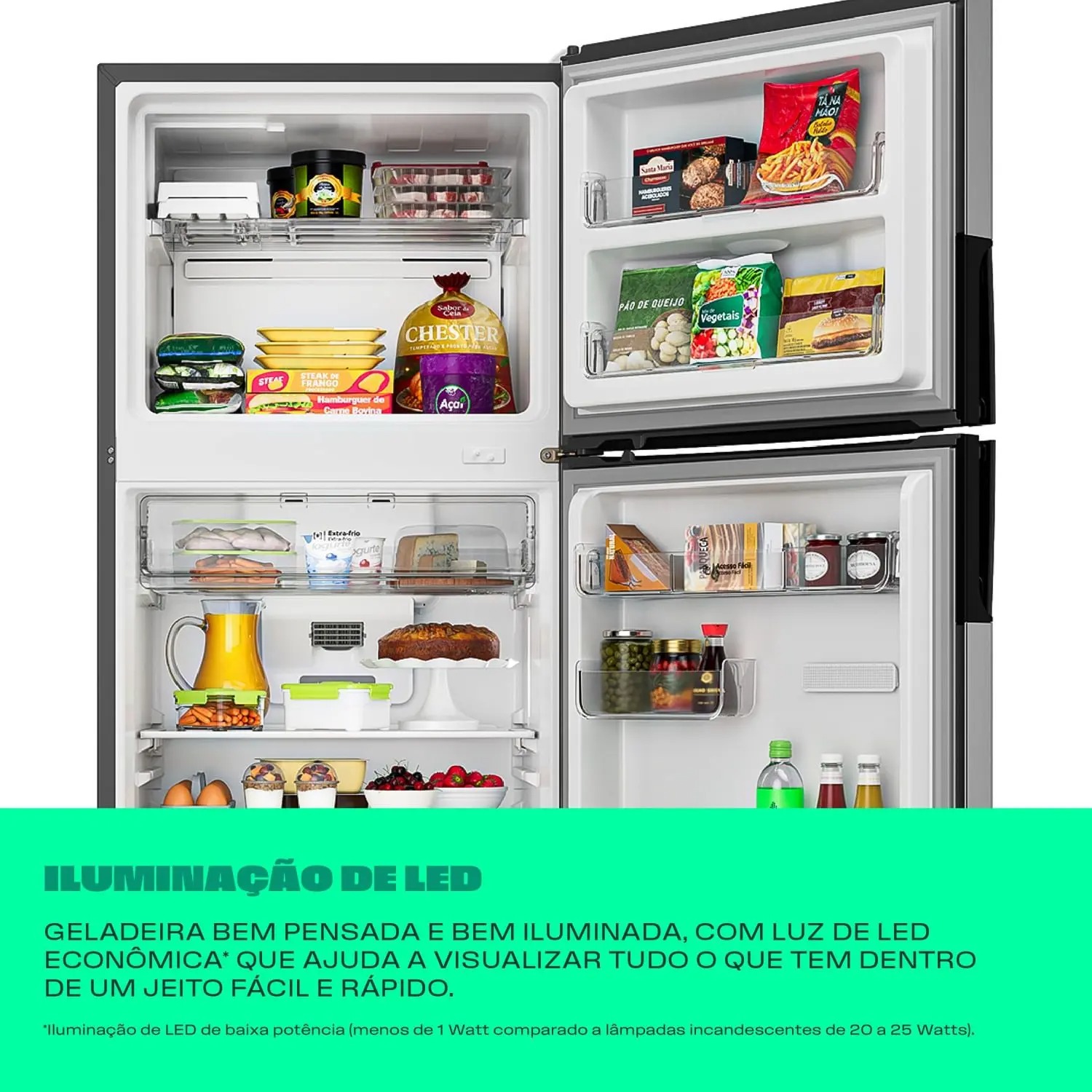 Geladeira Frost Free Duplex Consul 455 Litros Inox - CRM56MK 110/220V - Imagem 9