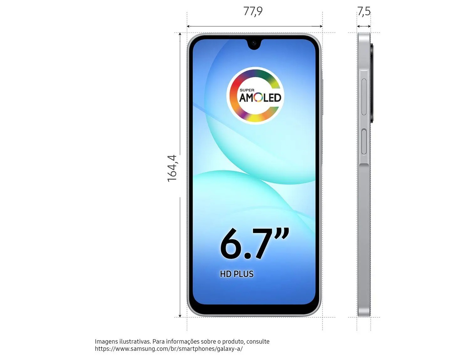 Smartphone Samsung Galaxy A17 4G 6.7 128GB 4GB Câmera Tripla - Samsung Celular - Imagem 5