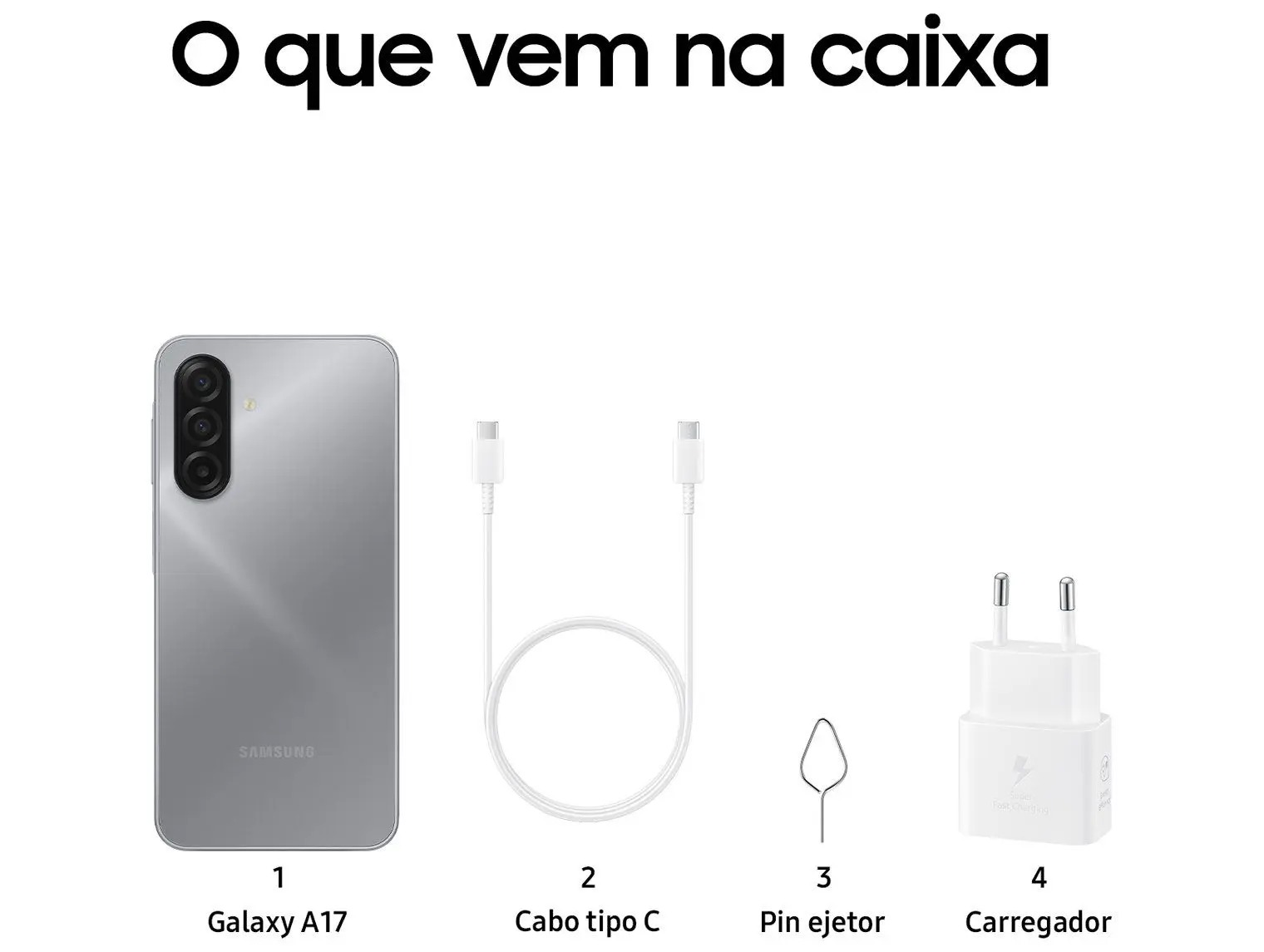 Smartphone Samsung Galaxy A17 4G 6.7 128GB 4GB Câmera Tripla - Samsung Celular - Imagem 6