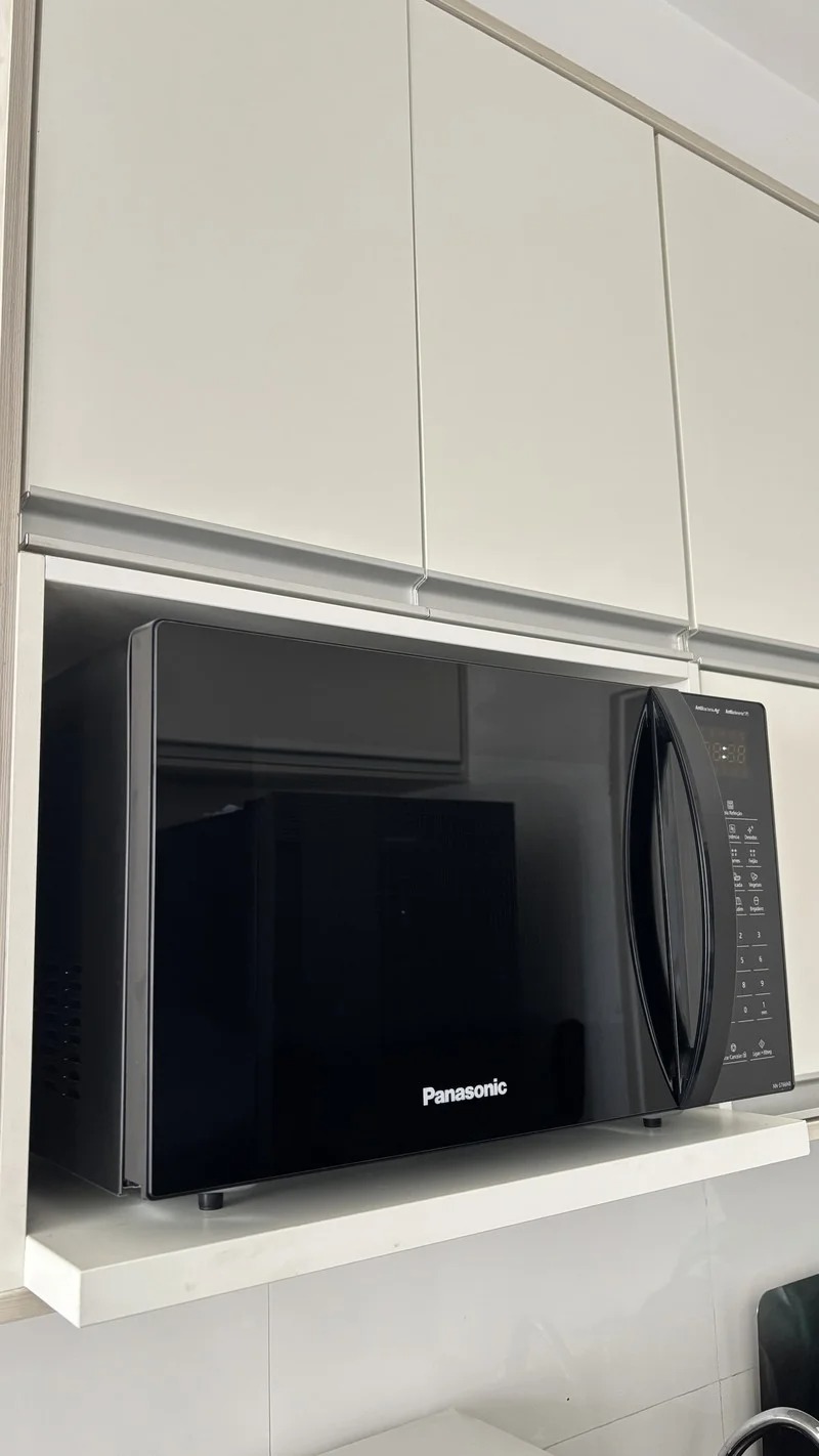 Microondas Panasonic Dupla Refeição 34L Black Glass - NN-ST66NBRU 110/220V - Imagem 9