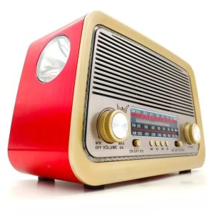 Rádio Retro Vintage Am Fm Sw Usb Bluetooth Bateria Recarregavel Aux Sd - lanterna
