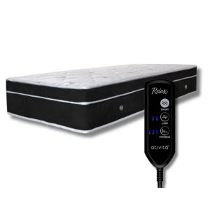 Colchão Com Massageador Solteiro 0,88x1,88 cor Preto ALLMAG