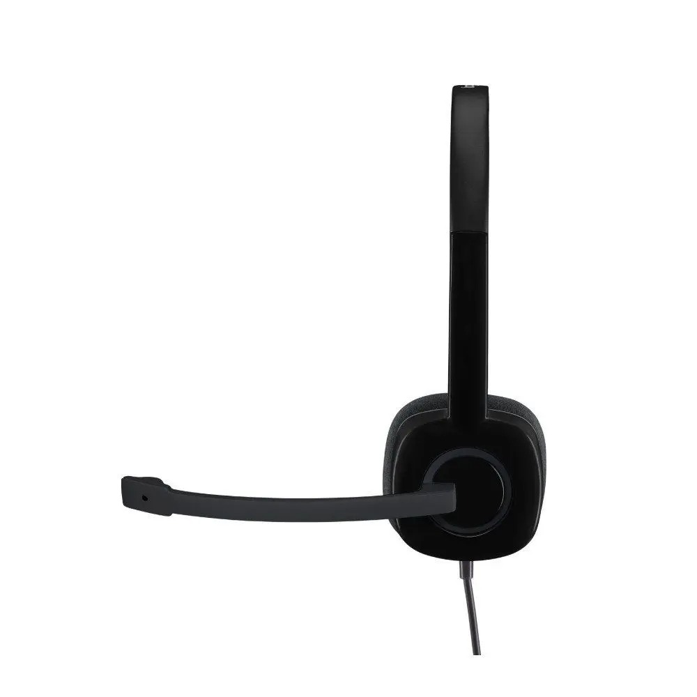 Headset com fio Logitech H151 com Microfone com Redução de Ruído e Conexão 3,5mm - 981-000587 - Imagem 3