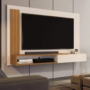Painel para TV Smart Até 50 P. Mounjar com porta Cores - Comprar Moveis em Casa - Comprar Móveis em Casa