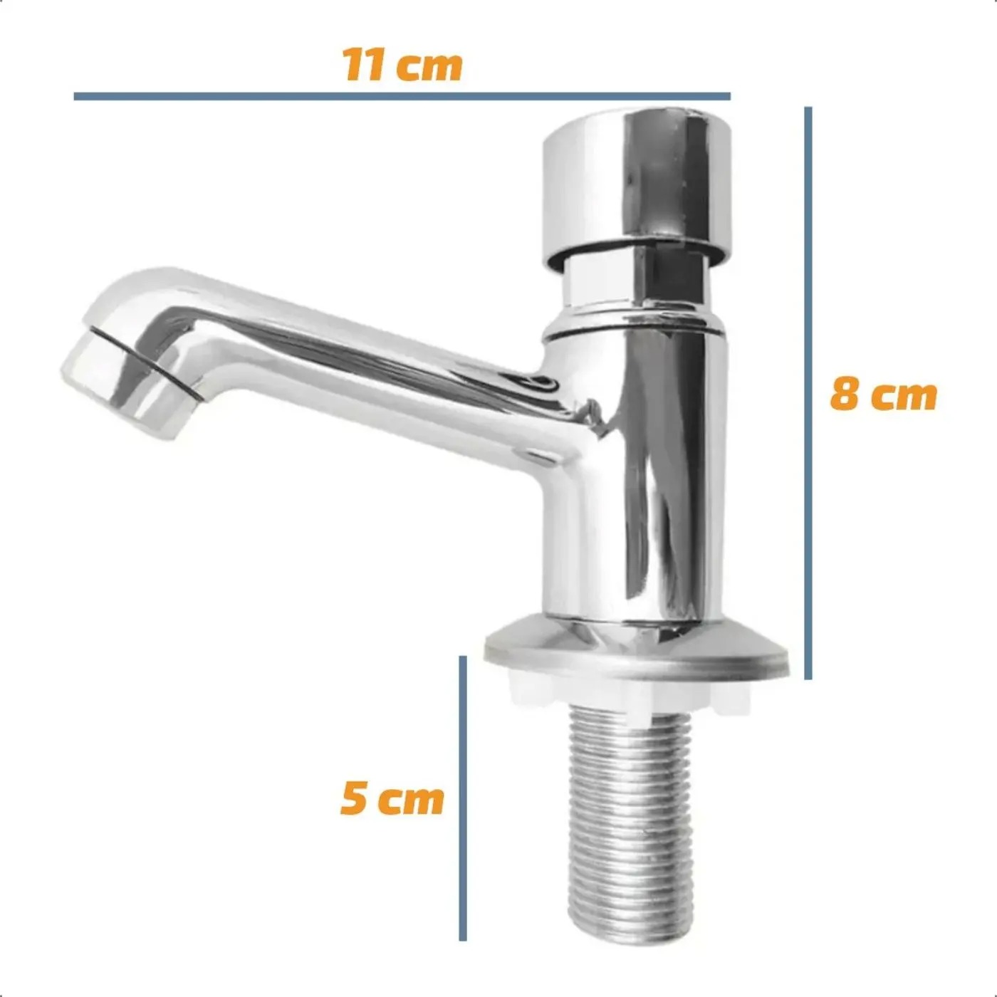 Torneira Lavatorio Banheiro Automatica Pressmatic Metal - Dazie Metais - Imagem 3