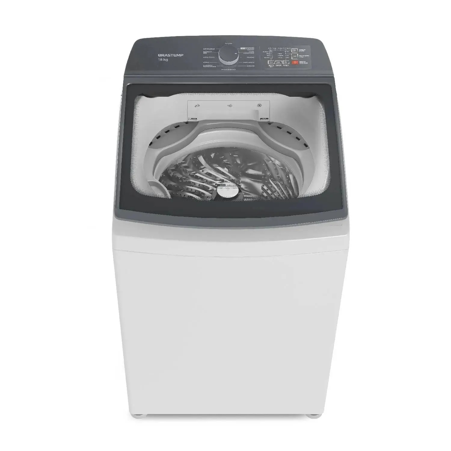 Máquina de Lavar Roupas Brastemp 18kg Branca Ciclo Tira Manchas e Edredom King BWF18AB 110/220V