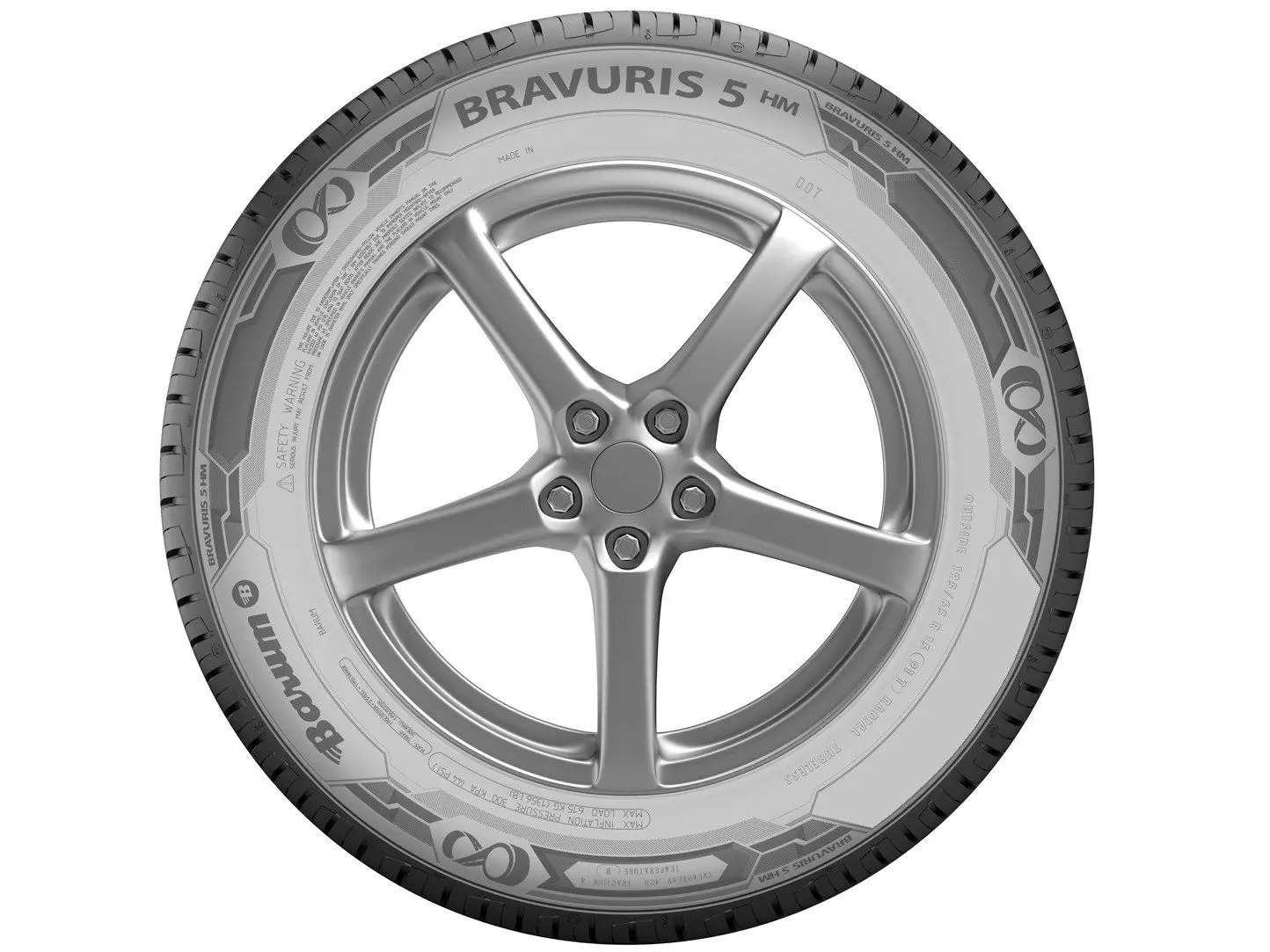Pneu Barum by Continental Aro 14 Bravuris 5HM 175-65R14 82T - Imagem 4