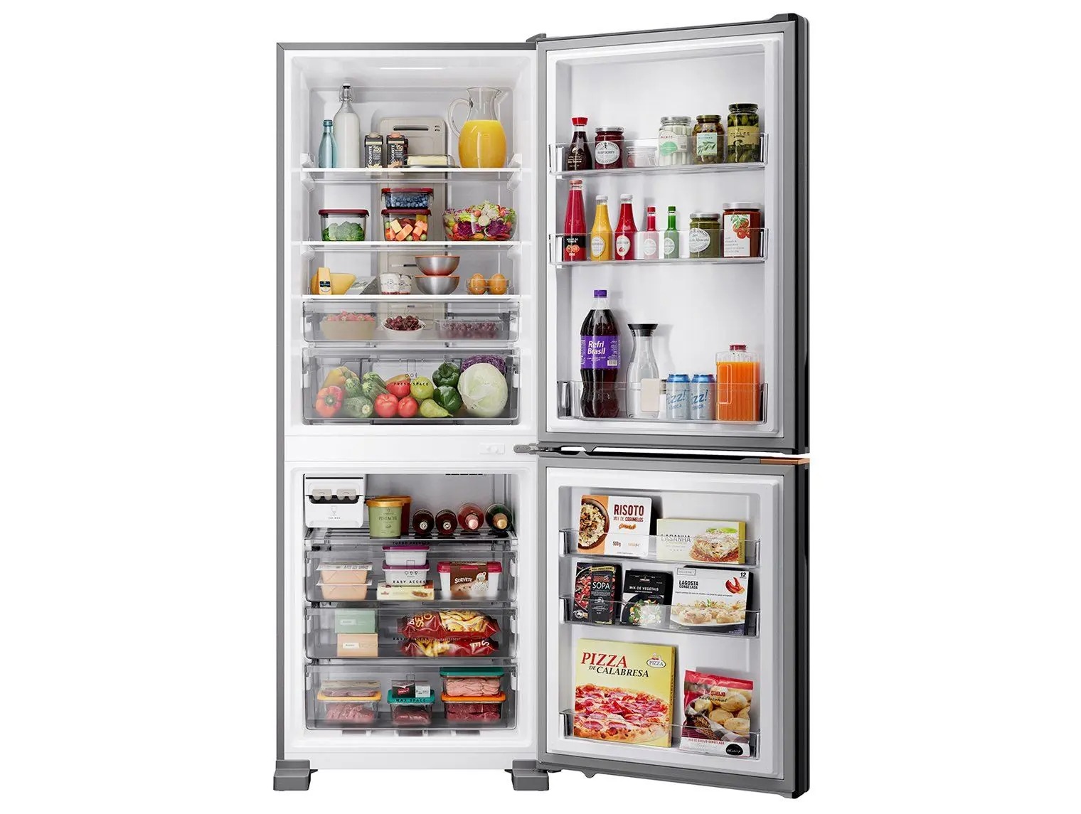 Refrigerador Brastemp Inverse Frost Free 500L Inox Classe A Inteligente com Fresh Space Bivolt - BRE66AK 110/220V - Imagem 3