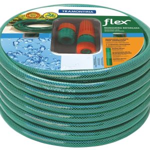 Mangueira Flex Tramontina 10m com Esguicho Engate Rosqueado