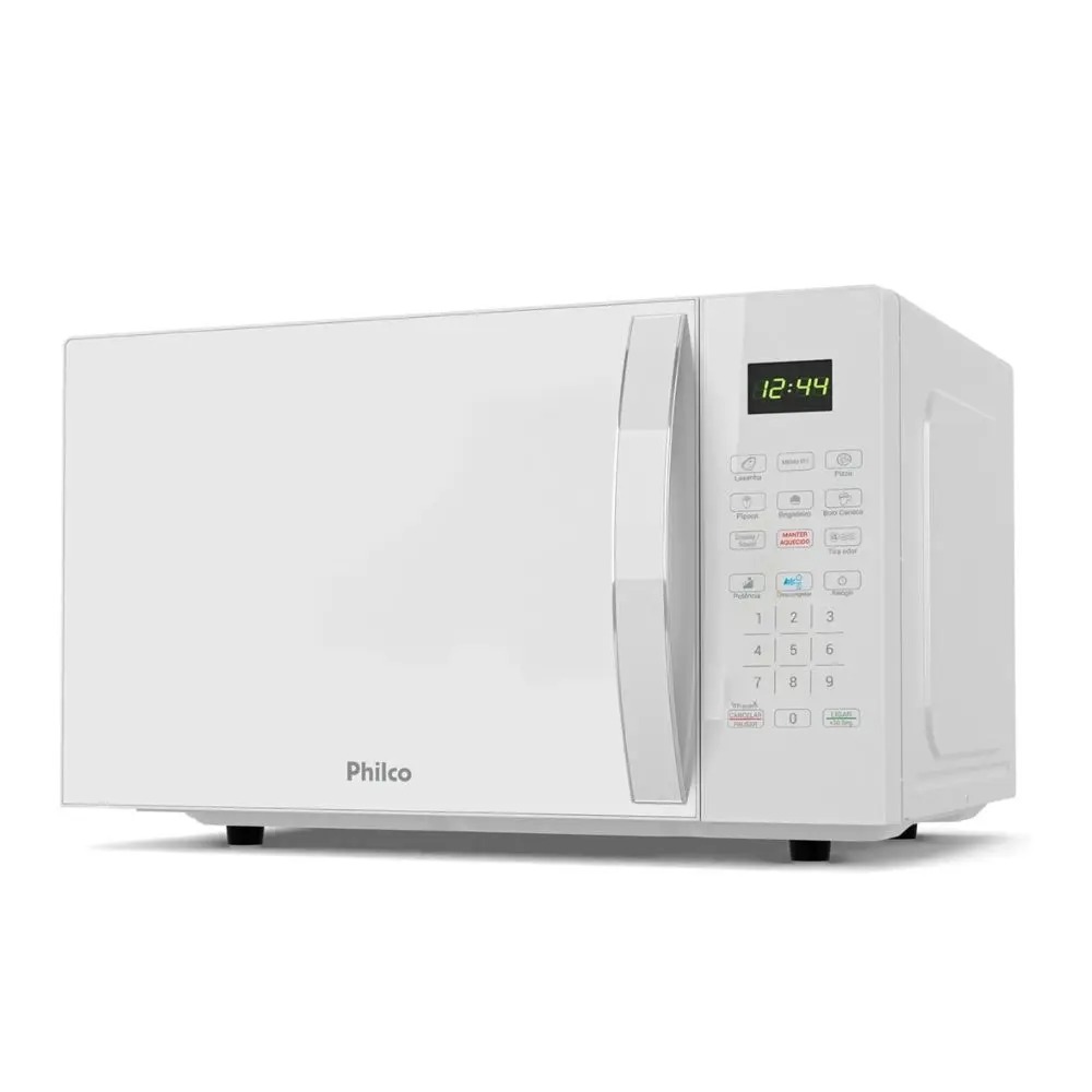 Microondas Philco PMO30B 28L 1100W Com Função Descongelar Rápido, Trava de Segurança e Display Digital 110/220V