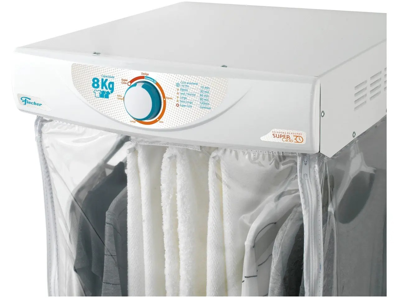 Secadora de Roupas de Parede Fischer Super Ciclo 8kg com Timer 1450W Branco 110/220V - Imagem 3