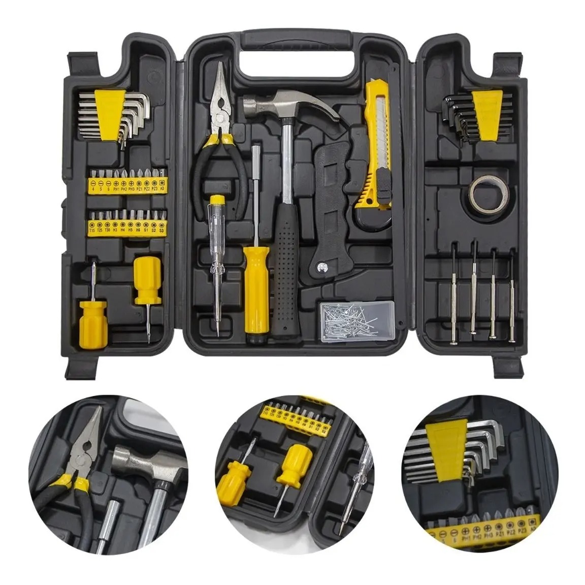 Jogo de Ferramentas 200 Peças Snel Ferramentas Kit Completo para Manutenção e Reparos - Imagem 2