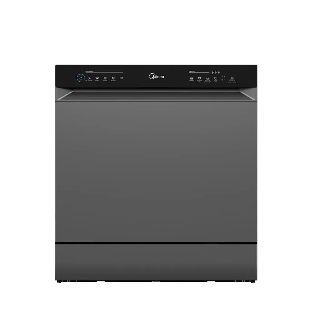 Lava Louças 8 Serviços Cinza Touch Plus Midea 110/220V