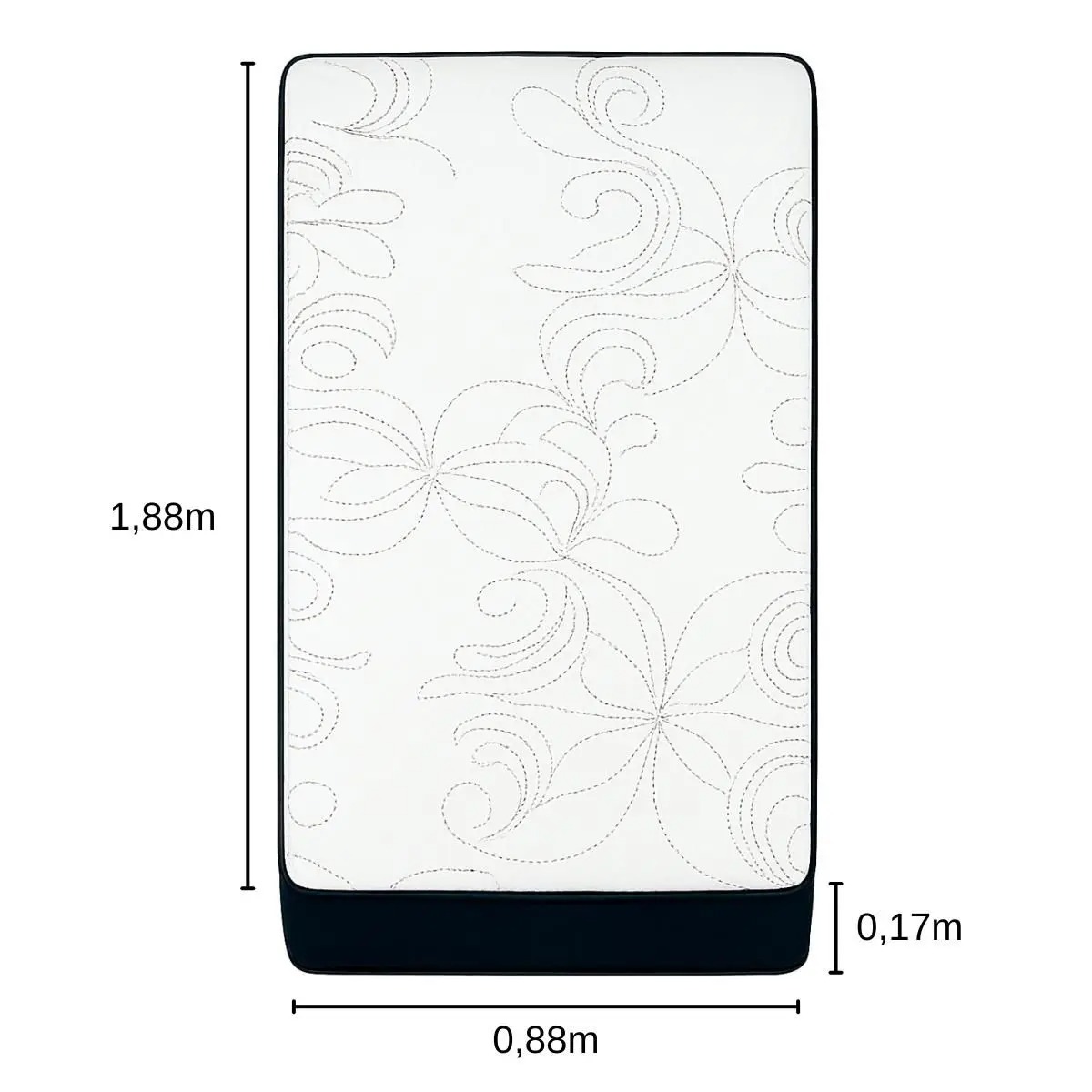 Colchão Solteiro Espuma D33 88x188x17cm Tecido Respirável Para Coluna Melhor Custo - Fenix - Imagem 4