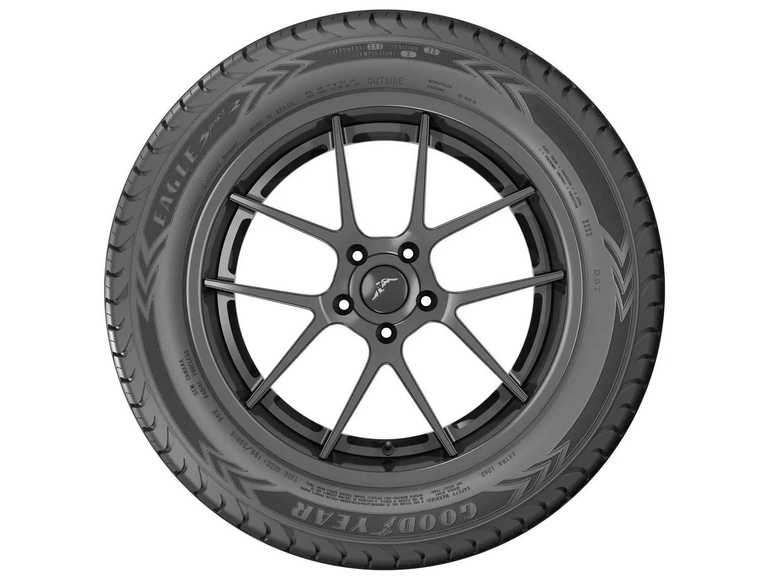 Kit 4 Pneus Aro 16” 205/55R16 Goodyear 91V - Imagem 3