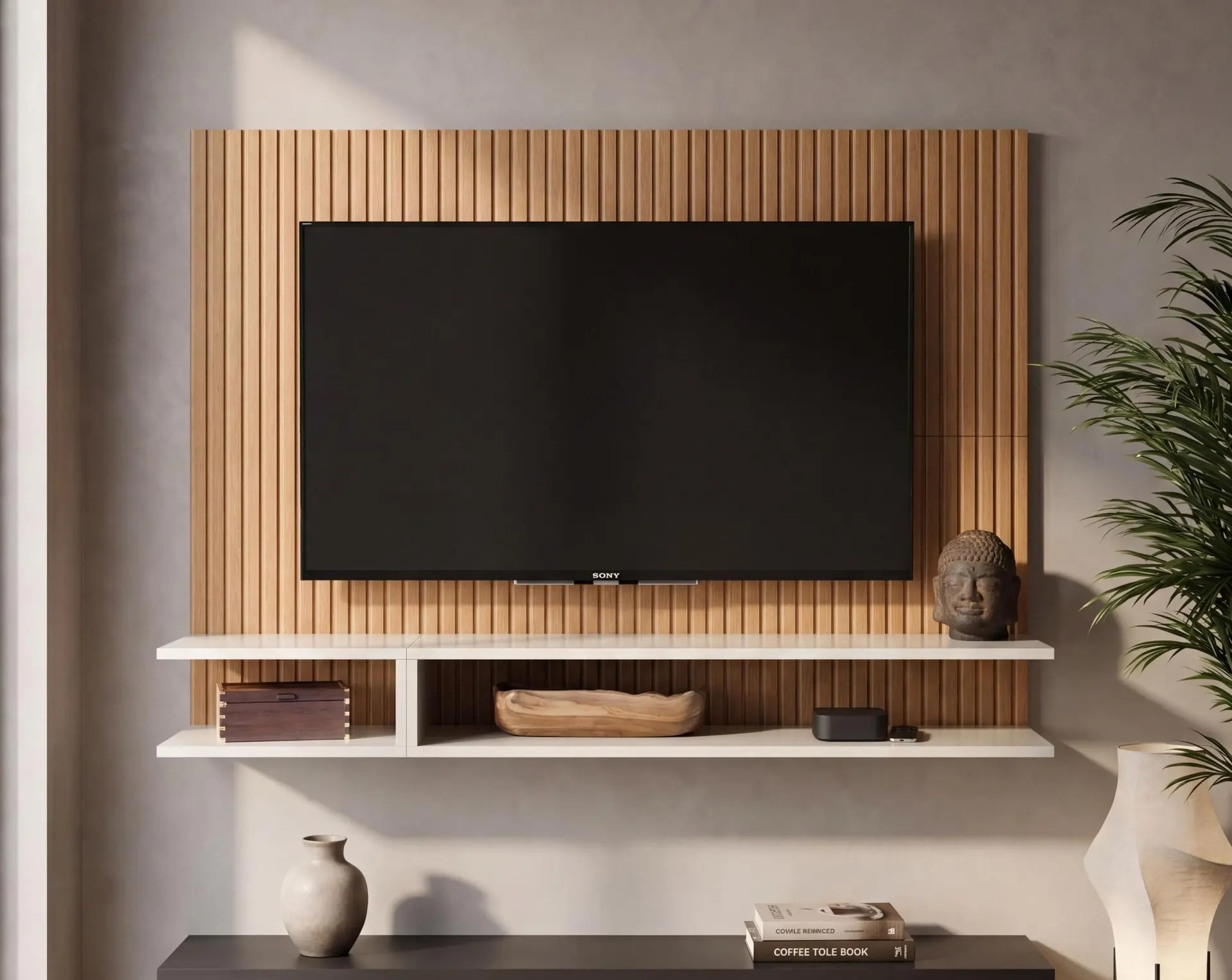 Painel Pra Tv Sala/Quarto Até 50 Polegadas Smart Plus Milão - Quality Móveis - Imagem 3