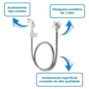 Ducha Higiênica Nova Gyro 2195 Fabrimar - Tigre Metais Acabamento Metal Cor Cromado