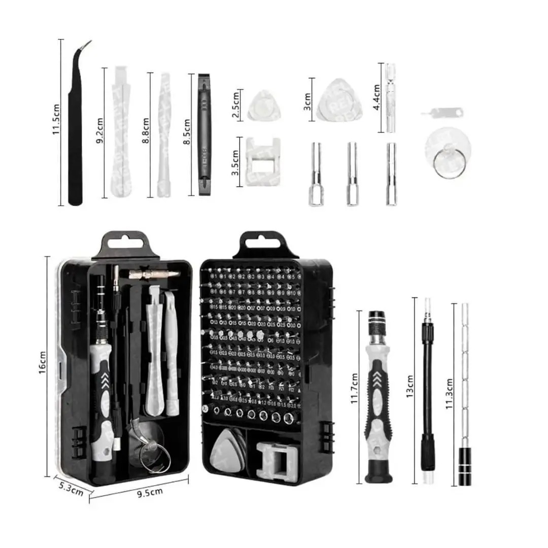 Conjunto Ferramentas de Reparo 115 Peças Profissional - Imagem 5
