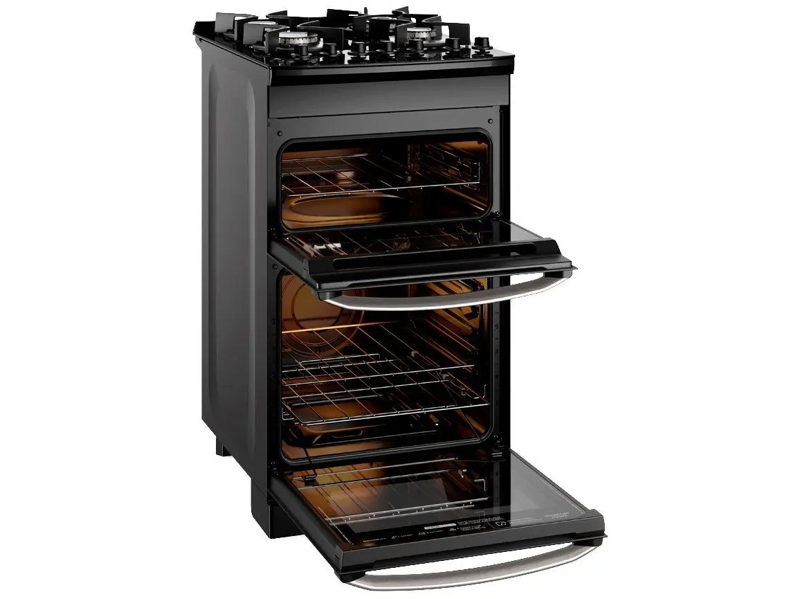 Fogão 4 Bocas Electrolux Preto Duplo Forno Experience FE4DB 110/220V - Imagem 2