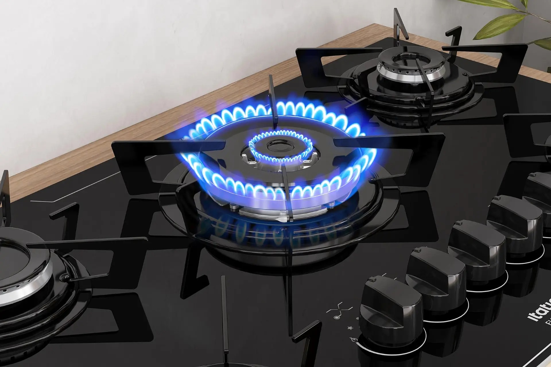 Cooktop Electra Plus Itatiaia 5 Bocas Tripla Chamas Bivolt Preto 110/220V - Imagem 5