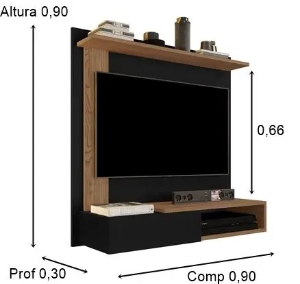 Painel Tv até 32 polegadas Rio de Janeiro com Porta Cores - Comprar Moveis em casa - Comprar Móveis em Casa