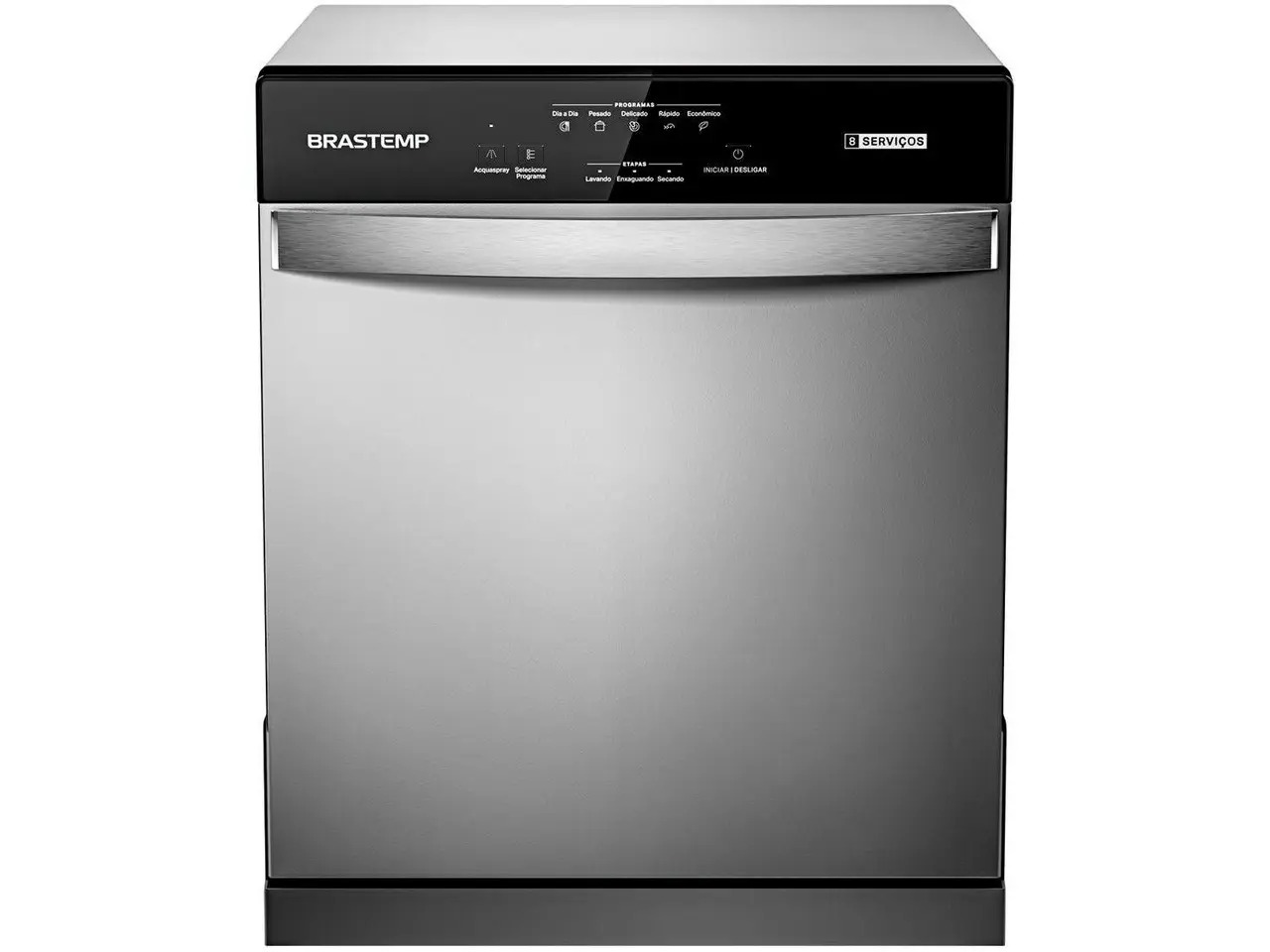 Lava-louças Brastemp 8 Serviços BLF08 - Cinza Metálico 110/220V - Imagem 2