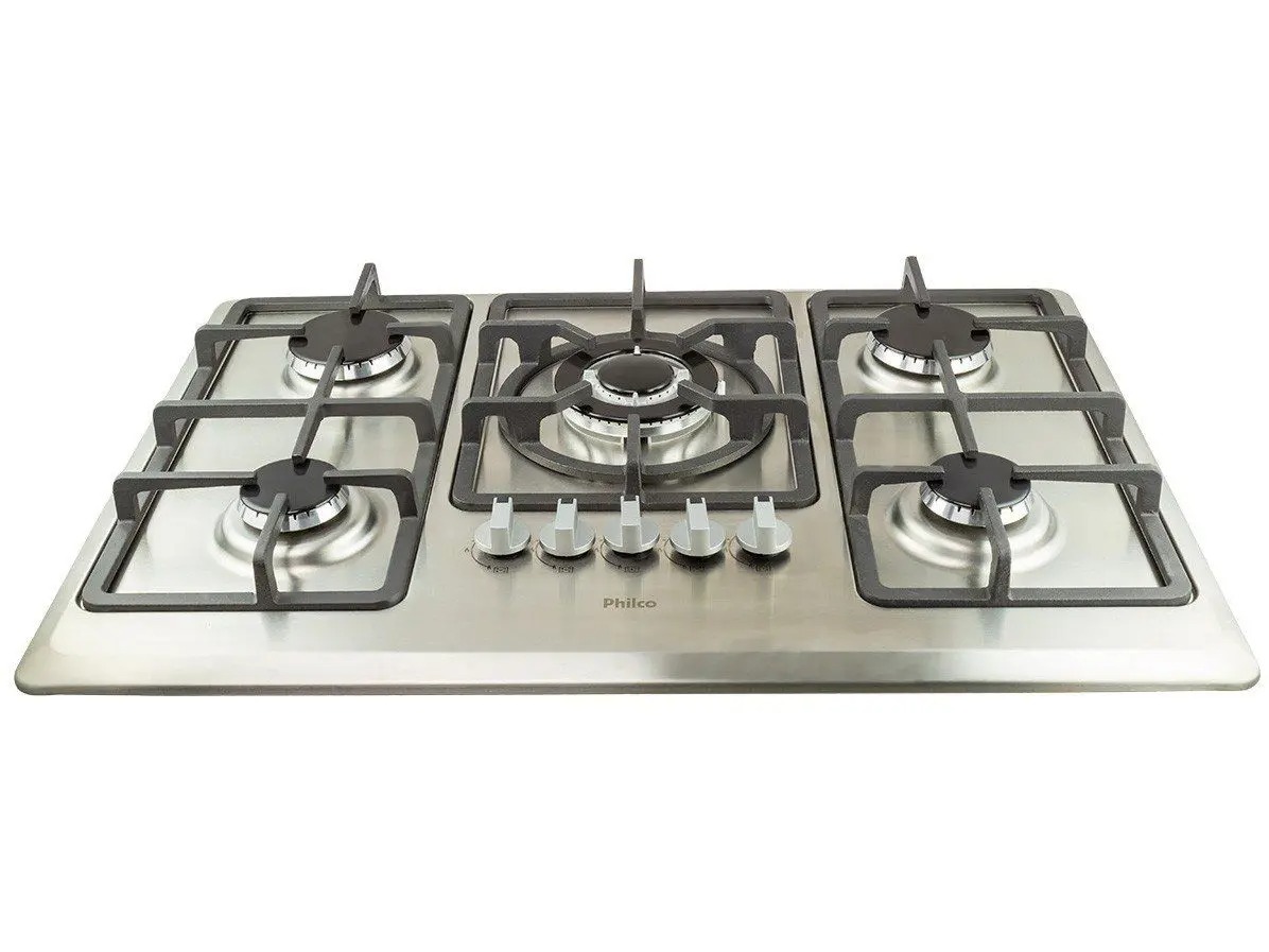 Fogão Cooktop Philco 5 bocas Tripla Chama PCT05ITC Inox Bivolt - Imagem 2