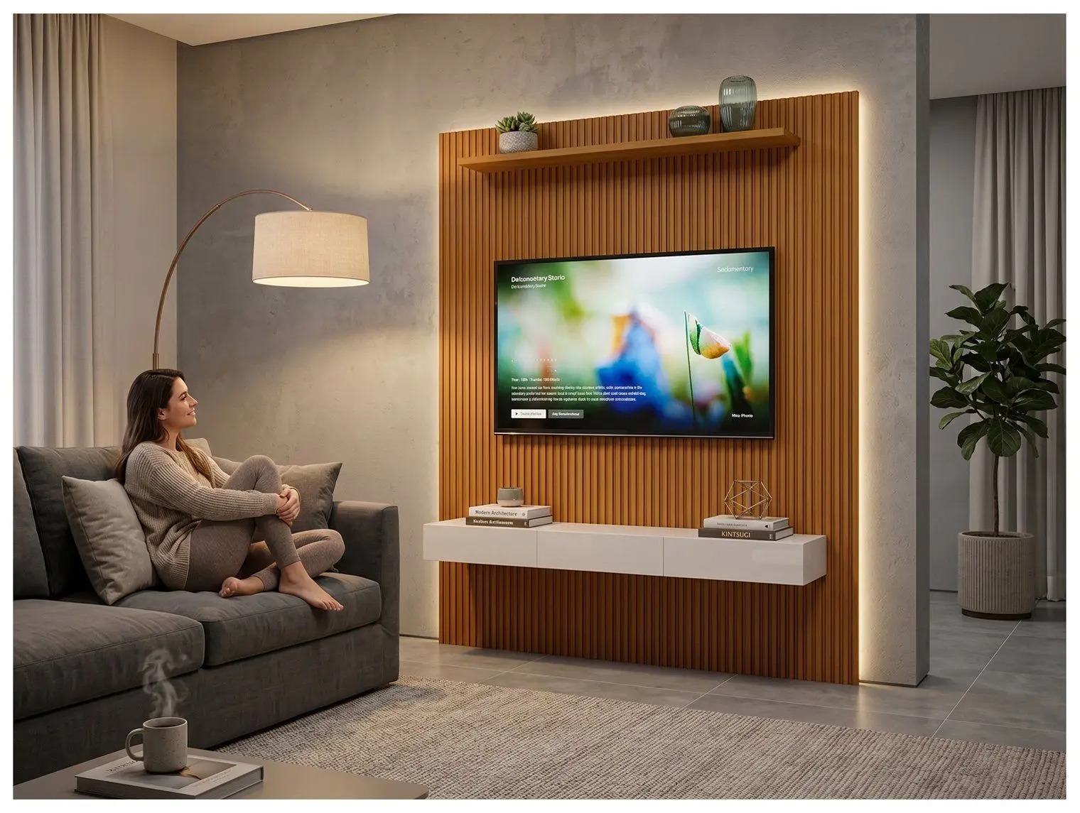 Painel para TV até 75” EDN Móveis Turi - Imagem 3