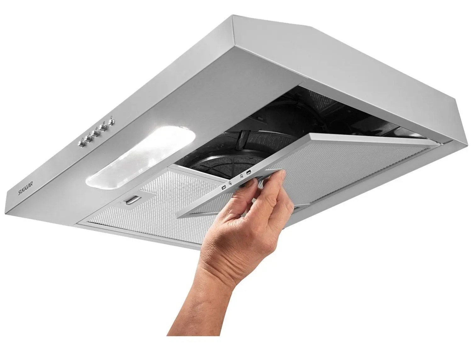 Depurador E Exaustor De Ar Suggar Slim 60cm 3 Velocidades Inox 110/220V - Imagem 4