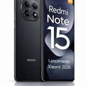Xiaomi Redmi Note 15 256GB 8GB Câmera 108MP 20MP AMOLED 120Hz FHD Plus Design Premium Água e Poeira