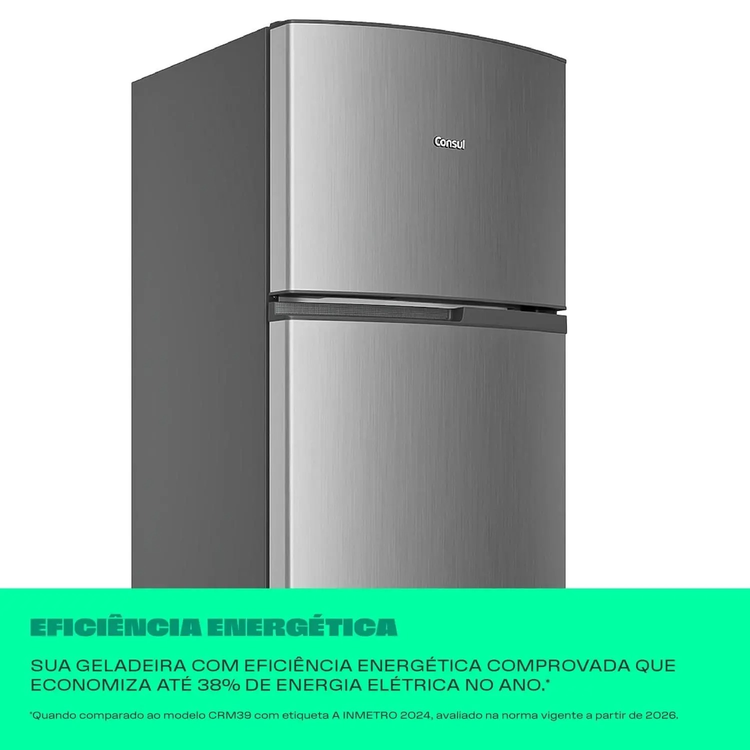 Geladeira Consul Frost Free 333 Litros Duplex Inox CRM40MK 110/220V - Imagem 4