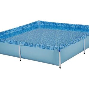 Piscina infantil quadrada Estrutural PVC 1500 litros Mor